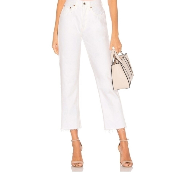 RE/DONE Originals High Rise Stove Pipe. Color white, Size 29 - Picture 3 of 16